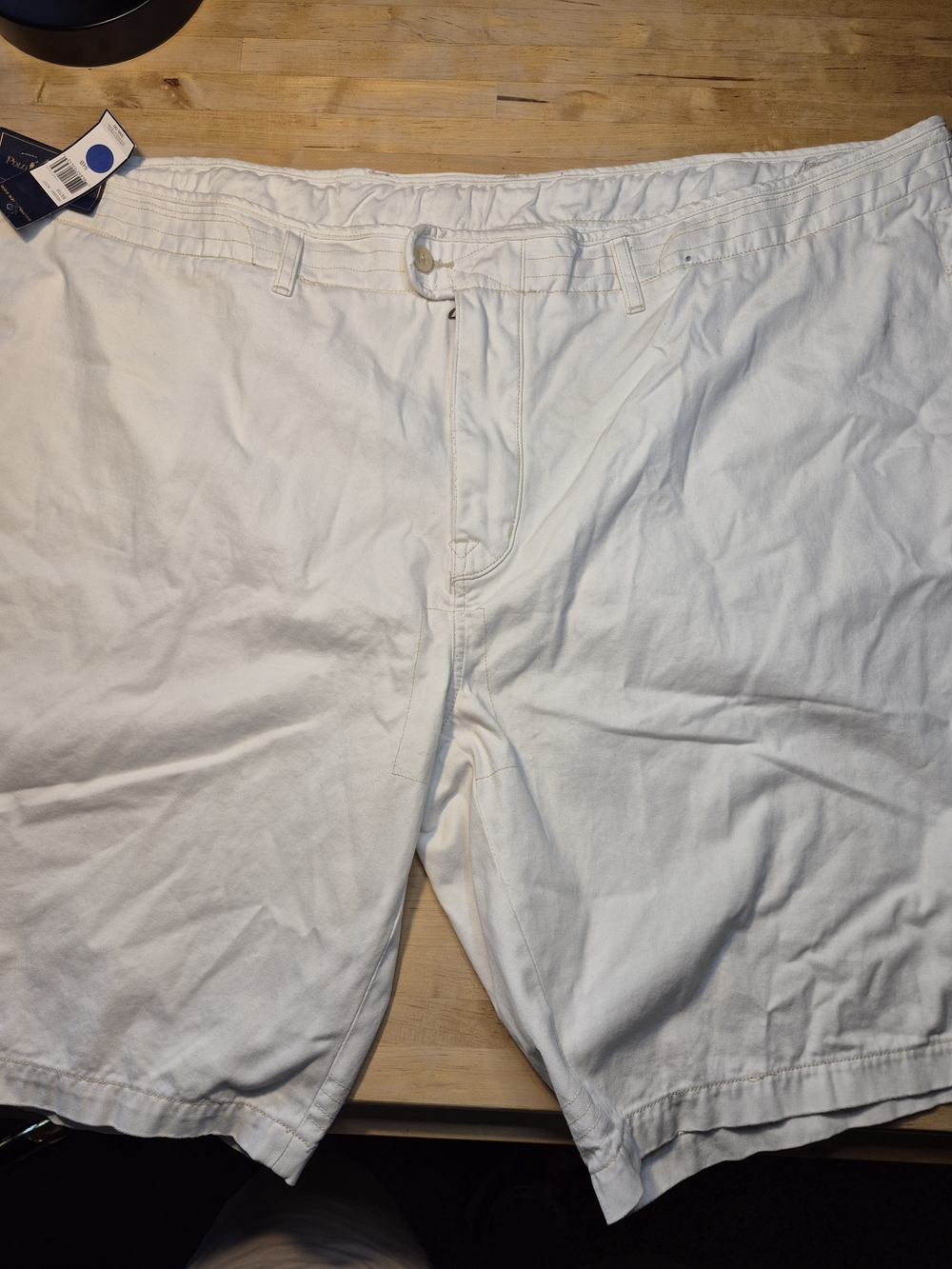 Polo by Ralph Lauren Men's White Flat-Front Cotton Shorts